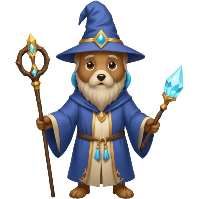 Dog wizard emoji