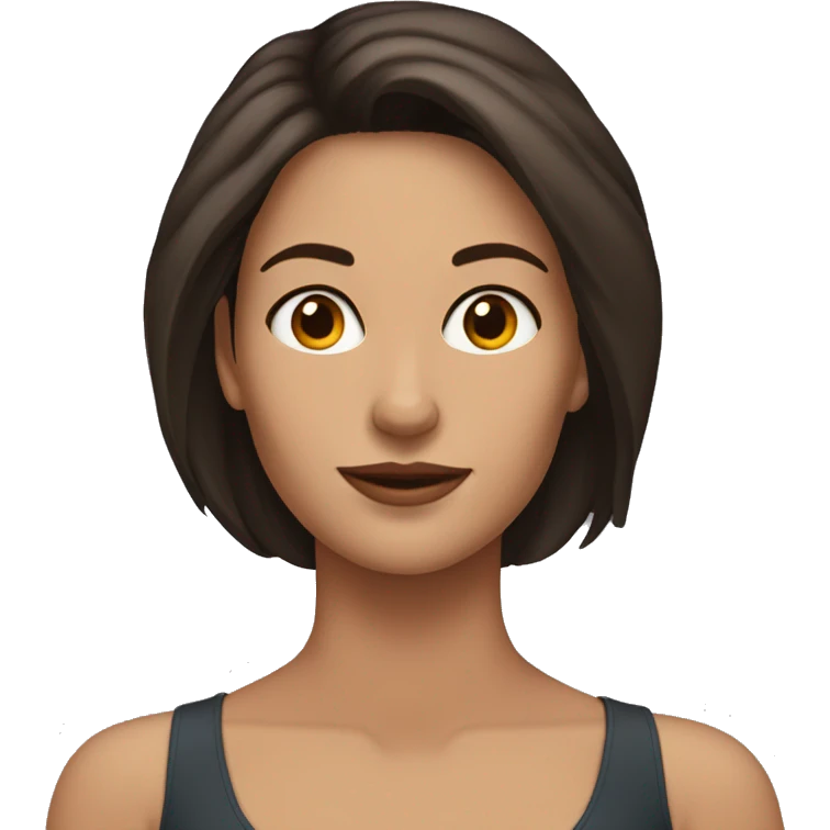 brunette woman with Fitzpatrick Type-1-2 emoji