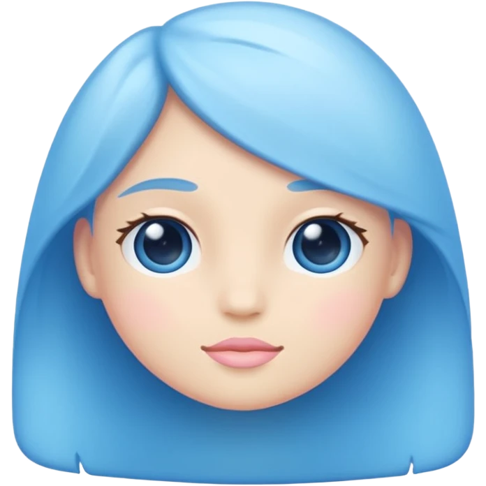Pretty blue emoji