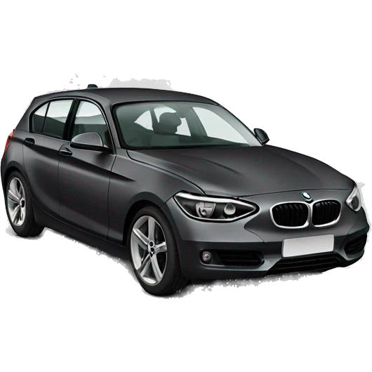 4 door dark grey bmw 1 series  emoji