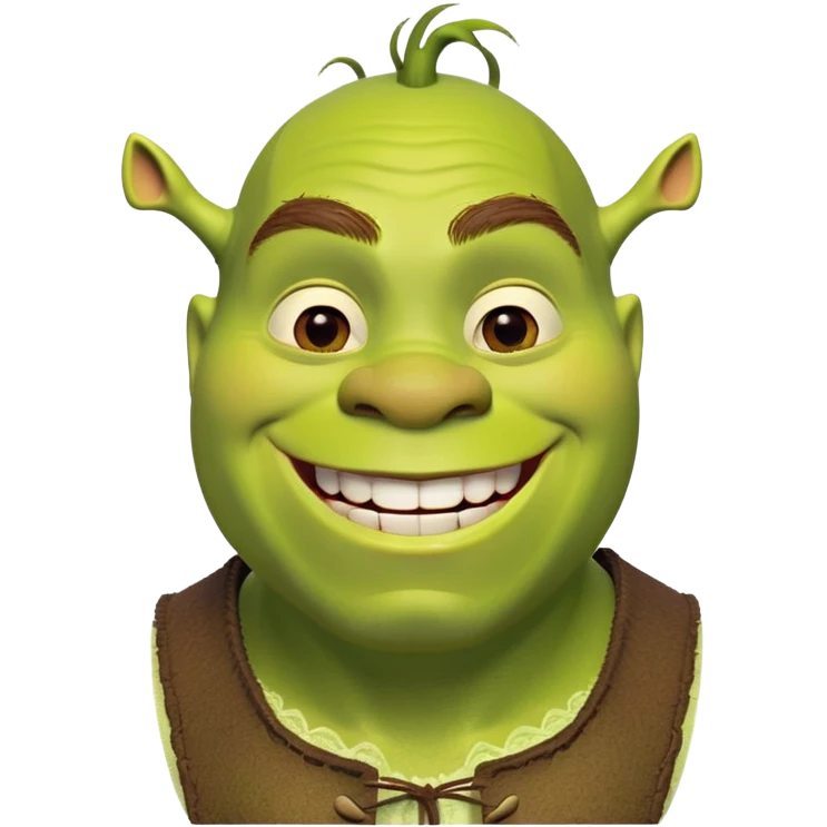 Excited shrek  emoji