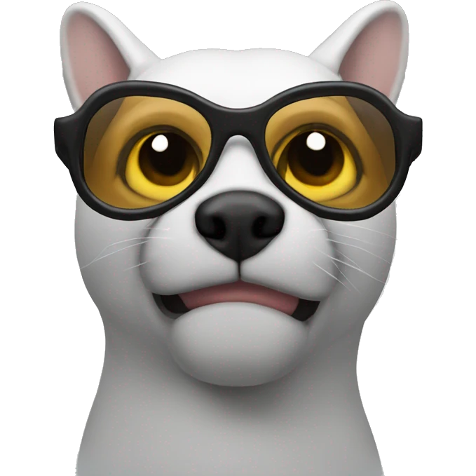 zorrillo con lentes emoji