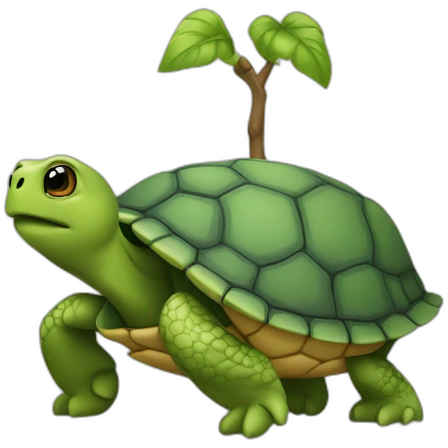 Tortue sur lapaim emoji