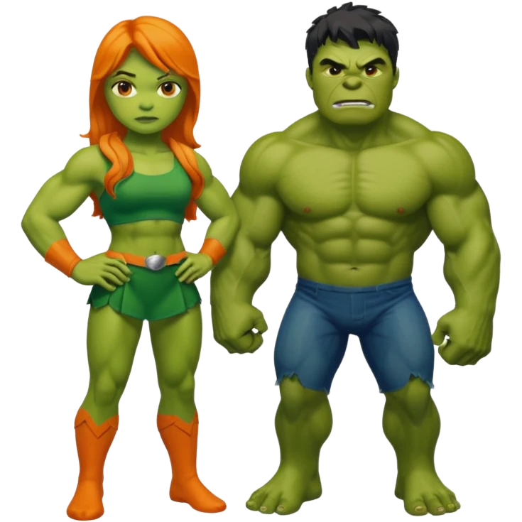 hulk  e fiona emoji