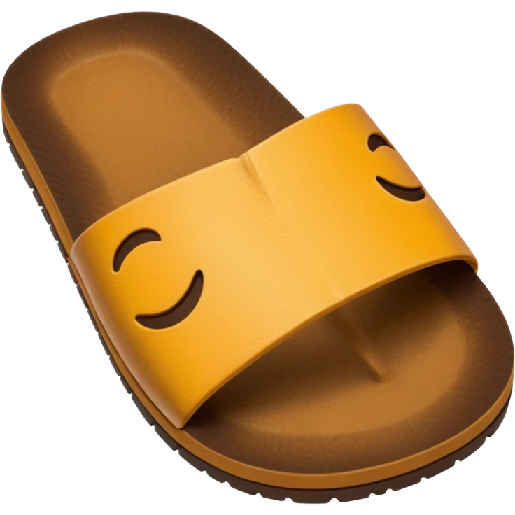 sole of a sandal viewed from below, emoji style emoji