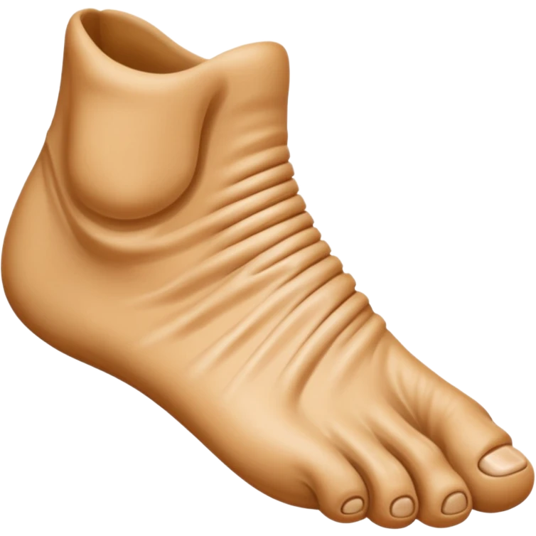 realistic foot emoji