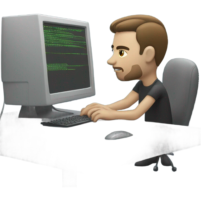 Man programming coding  emoji