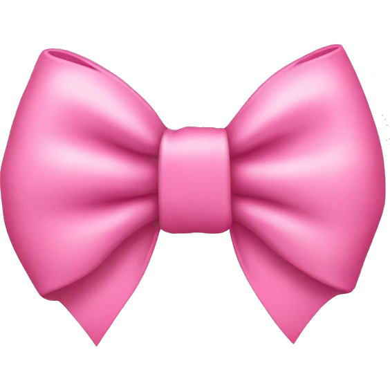 cute pink bow emoji