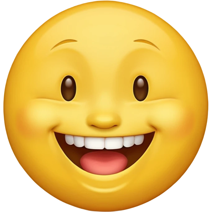 laughing face emoji, joyful and bright emoji