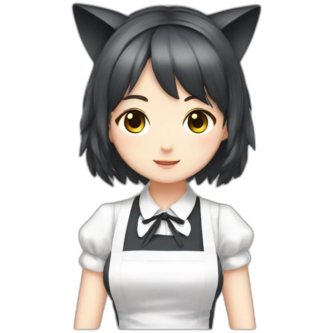 Neko maid girl  emoji