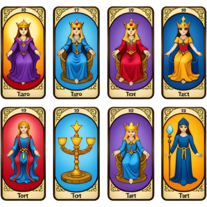Cards of tarot emoji