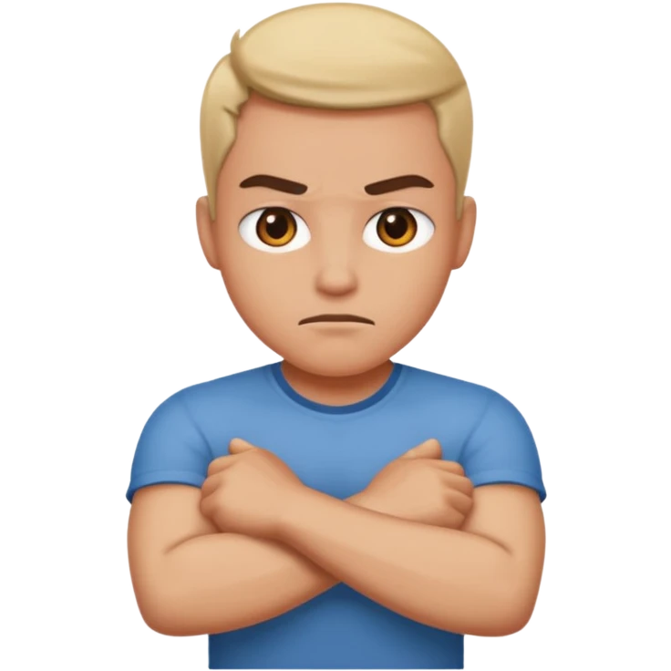 Mad with arms crossed emoji