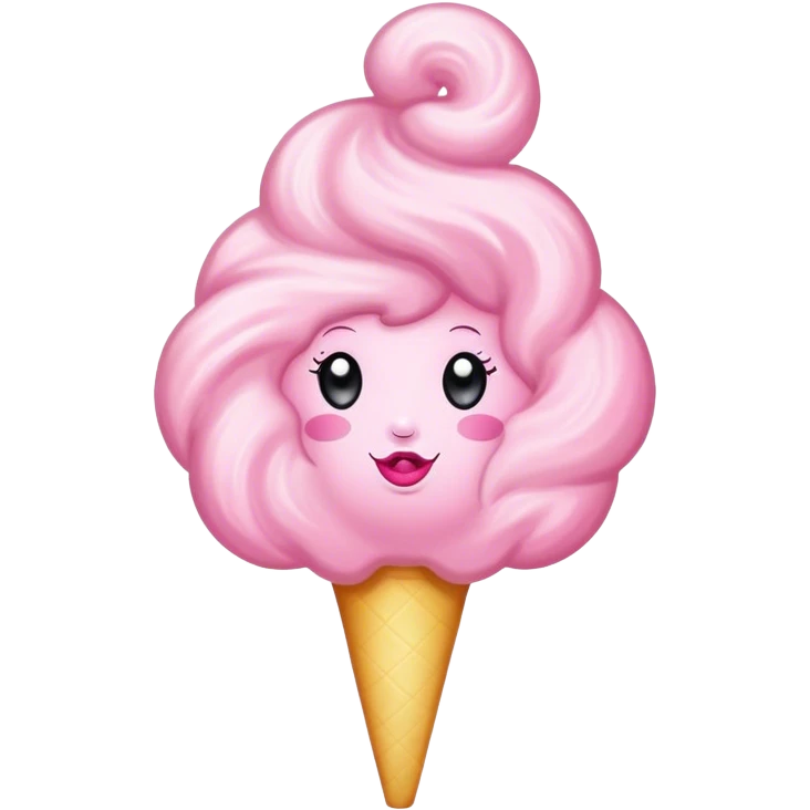 Vintage circus cotton candy emoji
