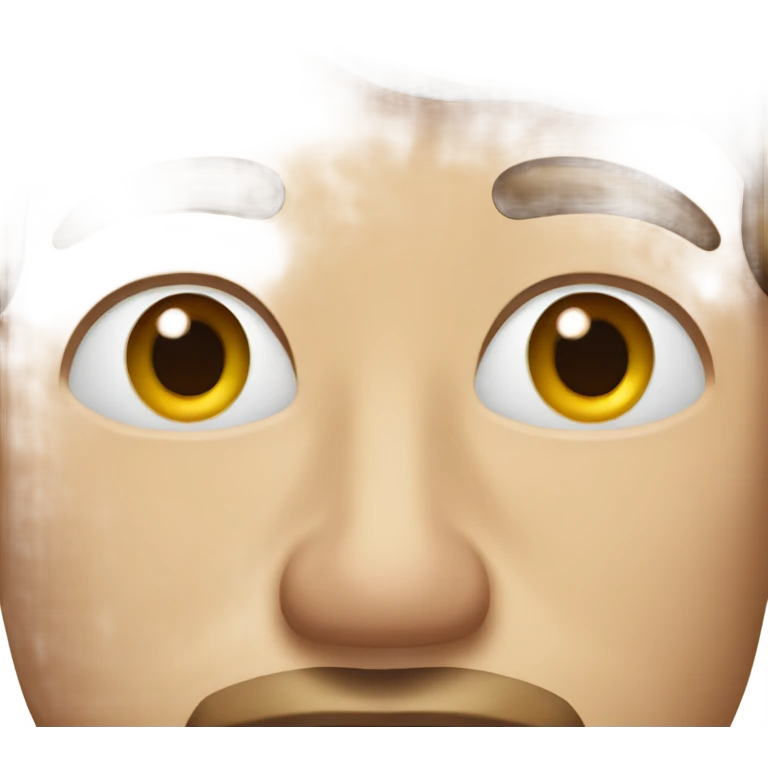 A guy with sugar under his nose  emoji