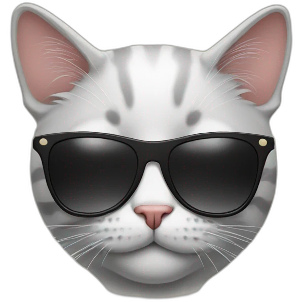 Cat with sunglasses emoji