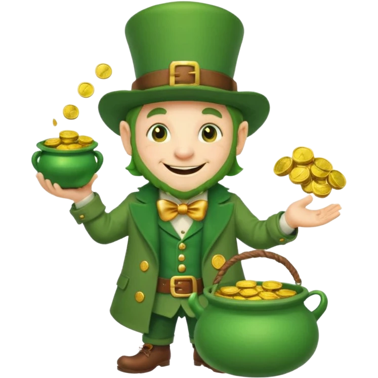 funny leprechaun emoji