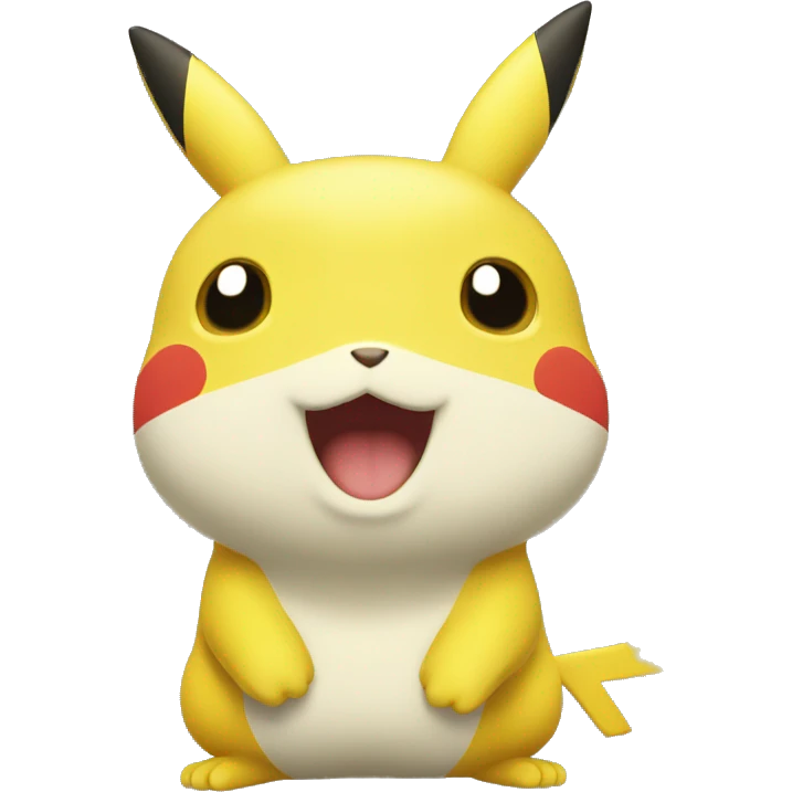 Tête pikatchu emoji