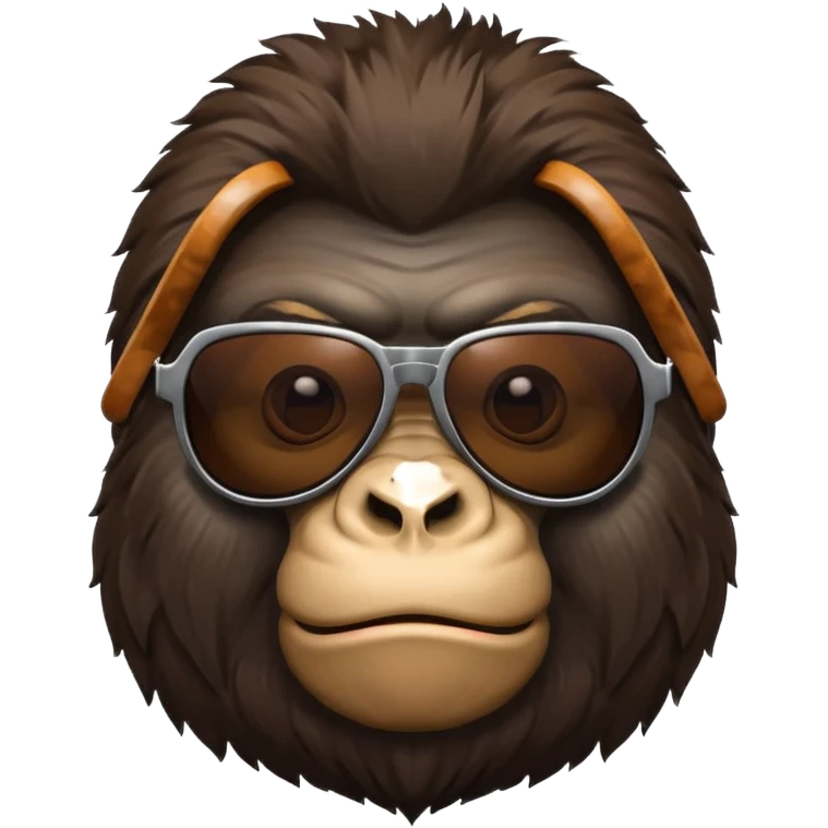 Gorilla wearing shoots sunglasses emoji