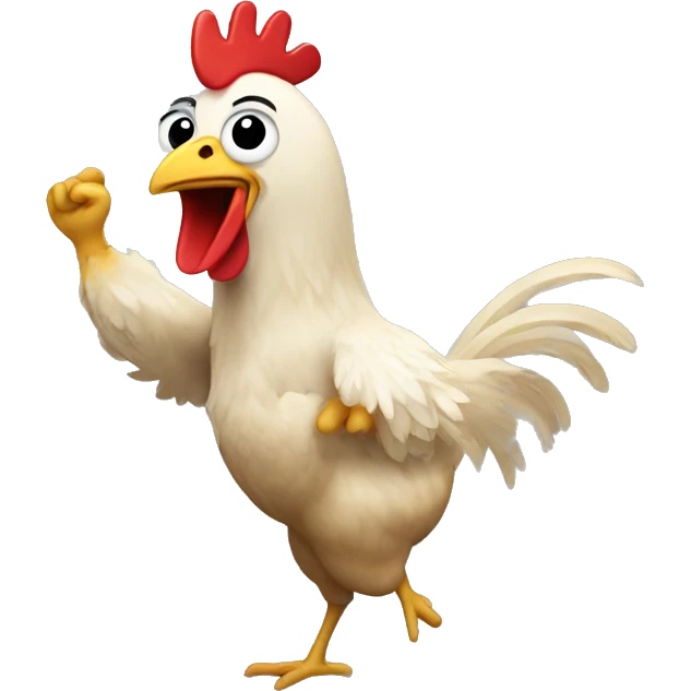 Chicken dancing  emoji