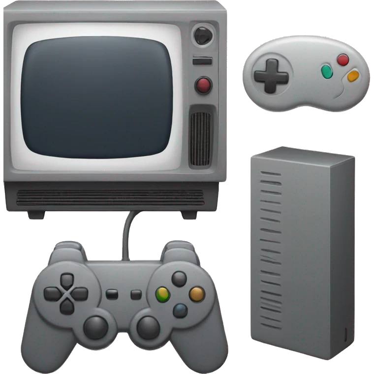 Tv with game console  emoji