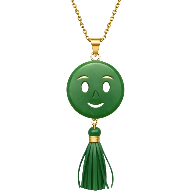 jade ade tassel pendant emoji