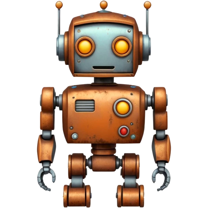robot old cartoon simple toy emoji