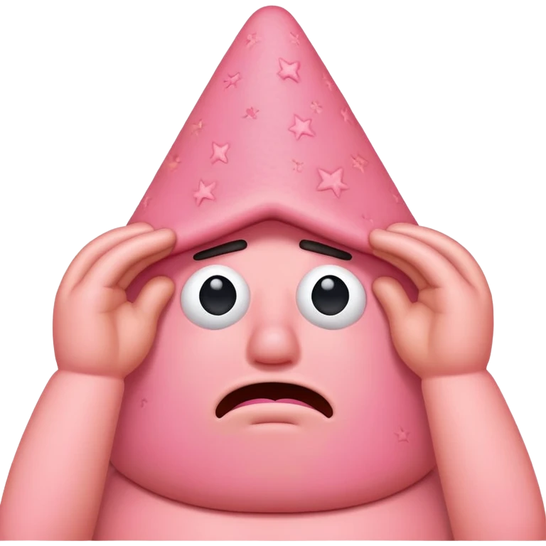patrick star covering his eyes emoji