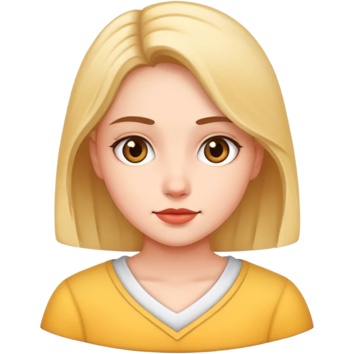 realistic portrait of girl emoji