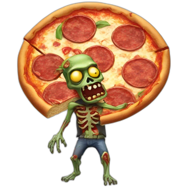Pizza zombie emoji