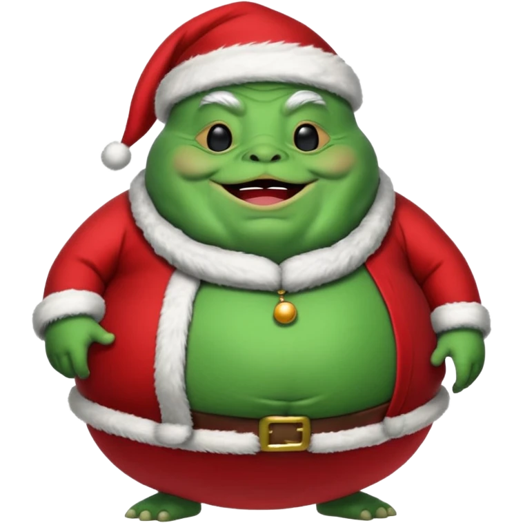 jabba the hutt santa emoji