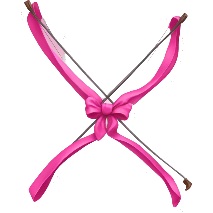 pink long bow emoji