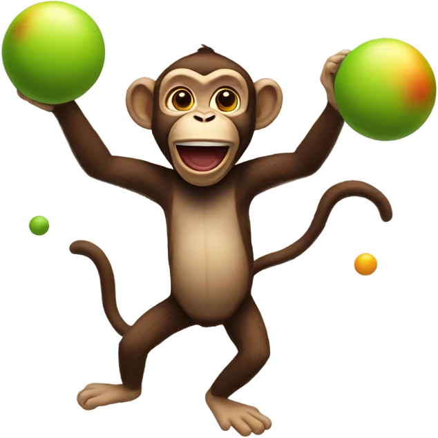Juggling monkey emoji