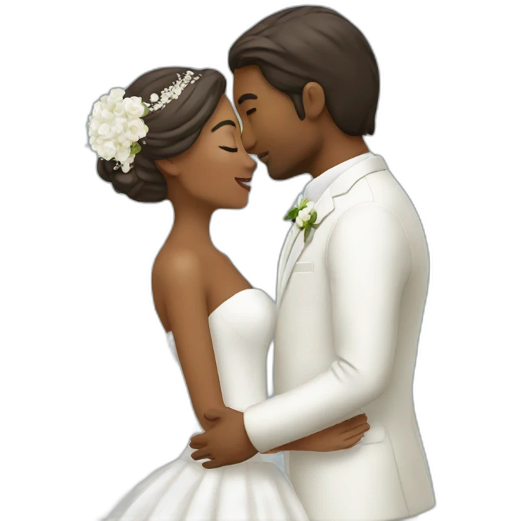 Kiss the bride emoji