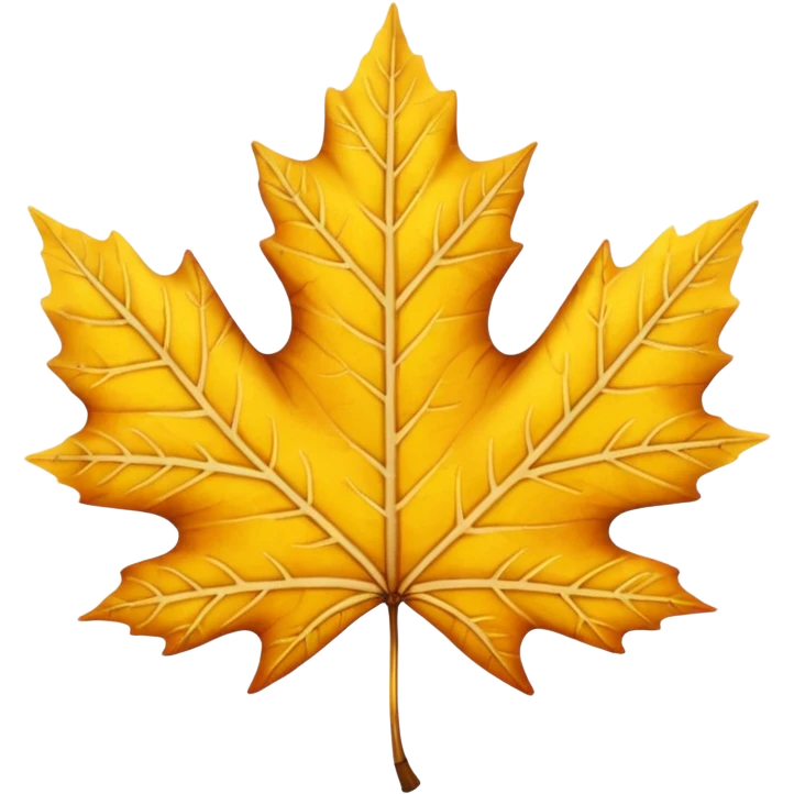 yellow maple leave emoji