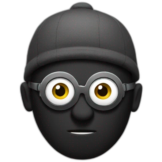 minion with black face mask emoji