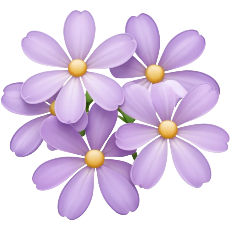 pastel lilac flowers emoji