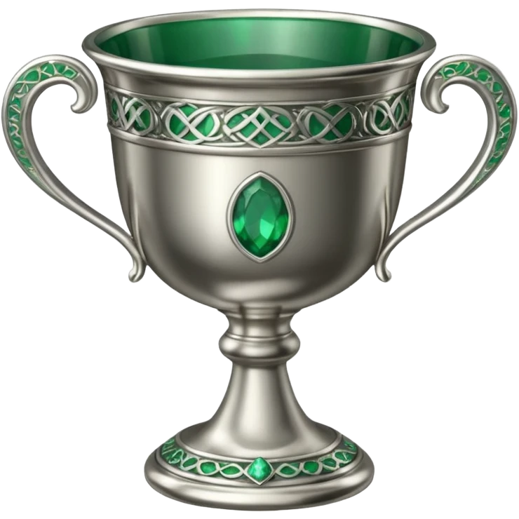 Chalice of Wisdom — silver cup + emerald rim emoji