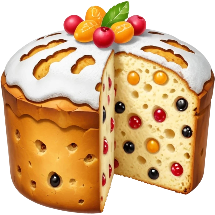 slice of classic panettone emoji