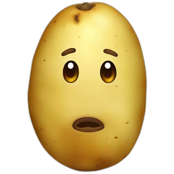 Potatoes with face and the text "Atrevido de las papas" emoji