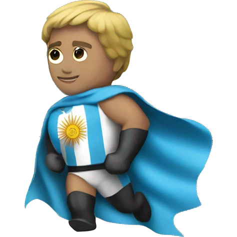 Argentina flag superhero emoji