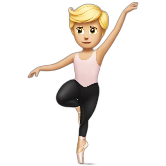 Trump as ballet dancer emoji