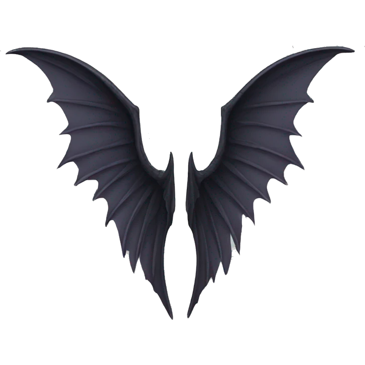 Half devil wing half angle wing emoji