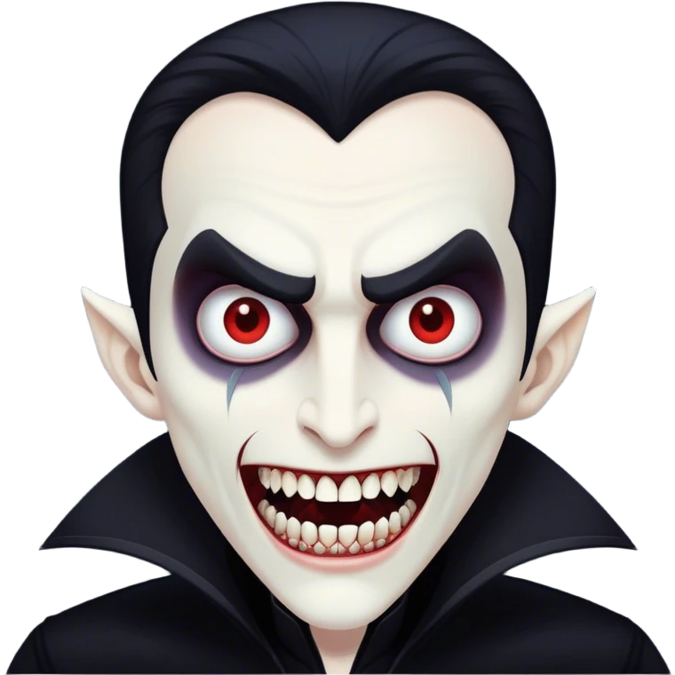 White vampire emoji