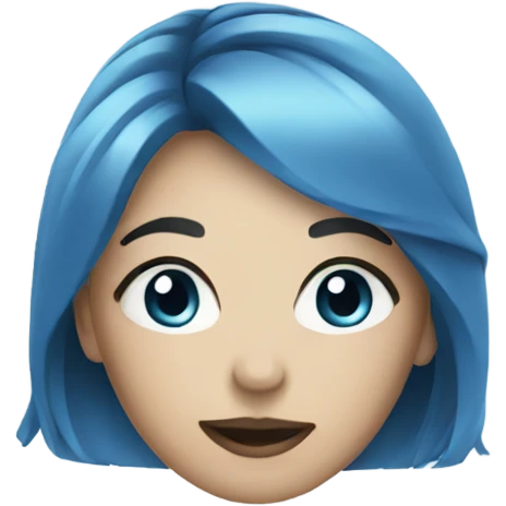 blue cosmetic emoji