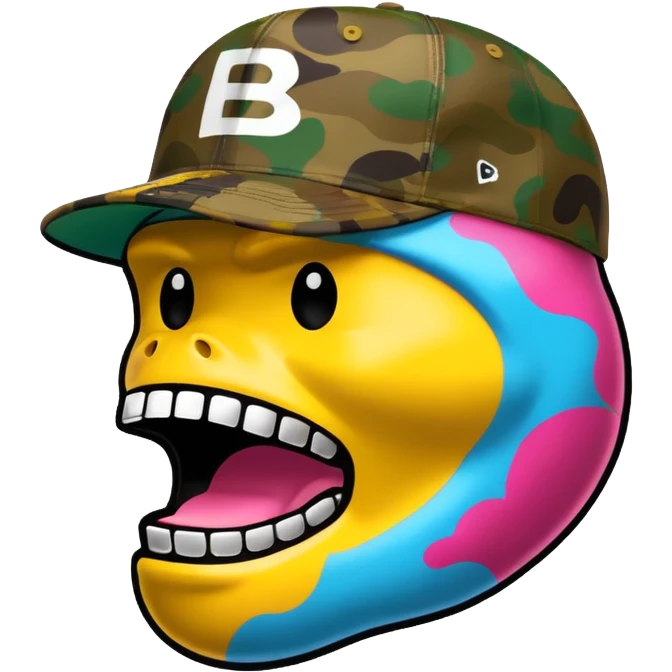 Сделай логотип Bape emoji