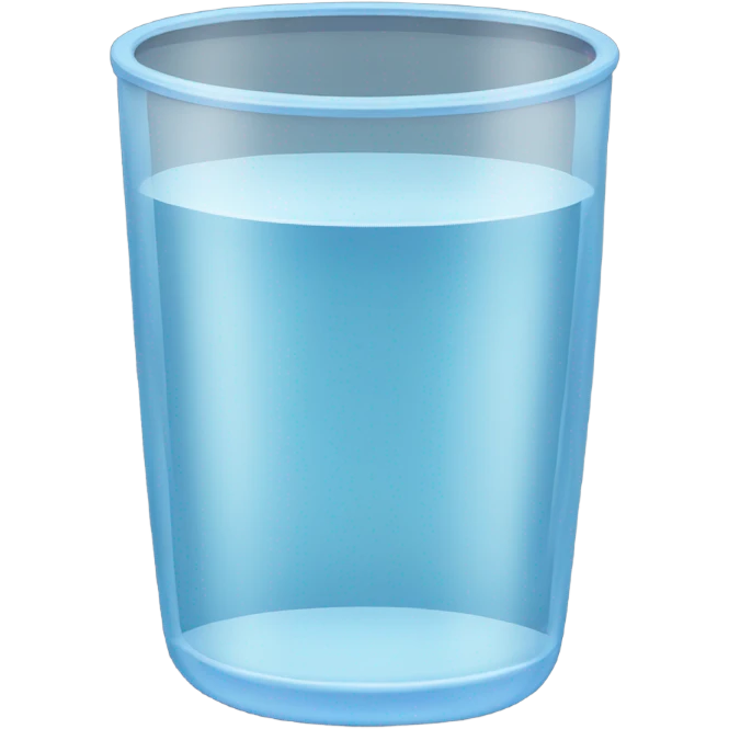 vaso con agua emoji