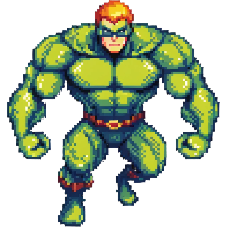 superhero with growth and shape-shifting powers emoji