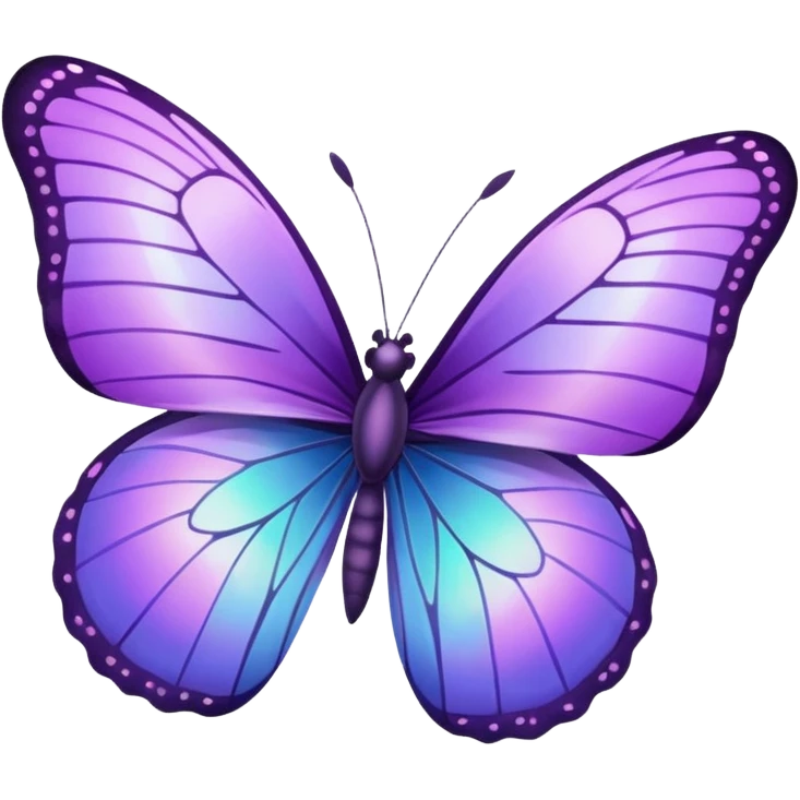 Purple butterfly emoji