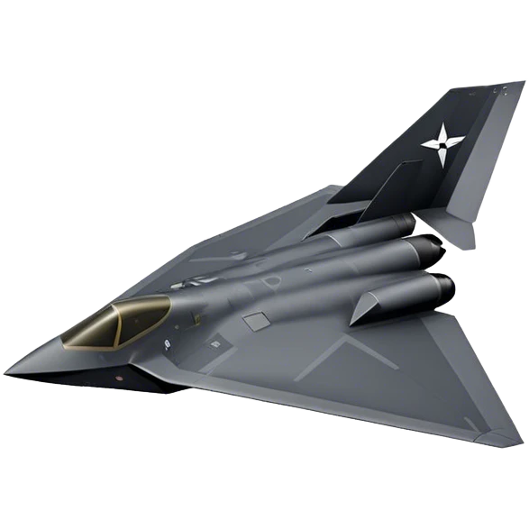 F-117 Nighthawk - Lockheed Martin (Stealth Grey) emoji