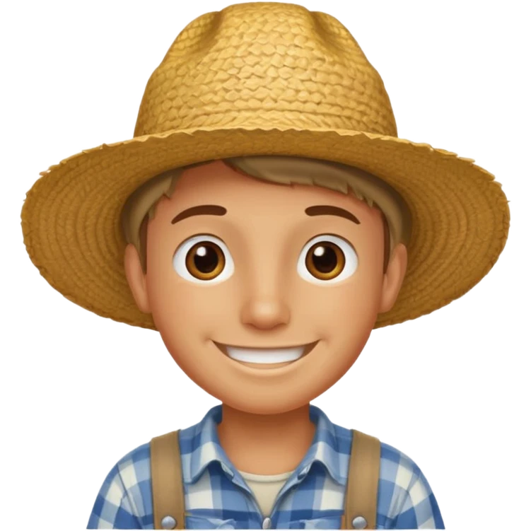 boy farmer,  emoji